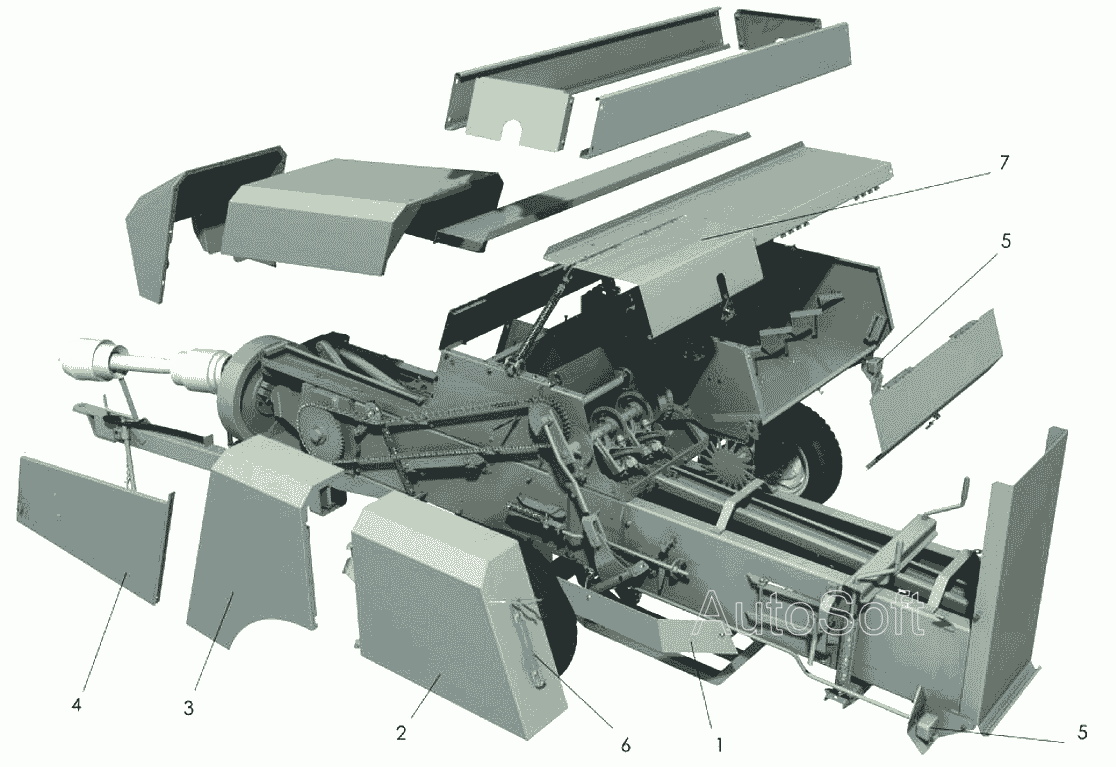Пресс-подборщик тюковый (общий вид) ППТ-041 Tukan